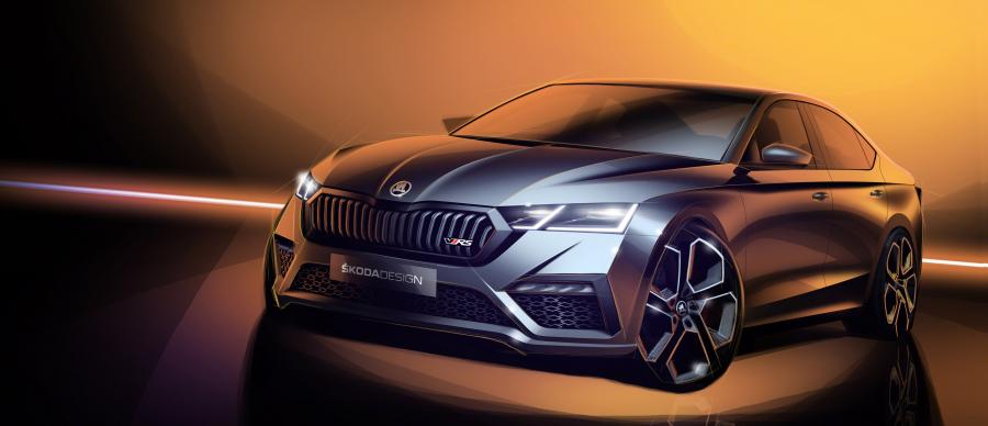 Эскиз Skoda Octavia RS iV 2020 года  (WW) (фото 25 из 40)